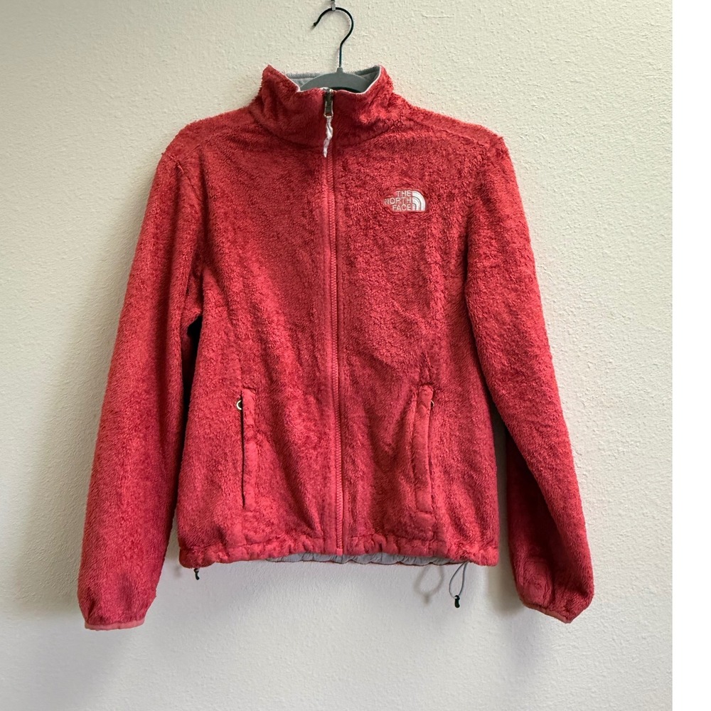 The North Face Osito Fleece Jacket Womens Small Pink Coral Full Zip High Pile